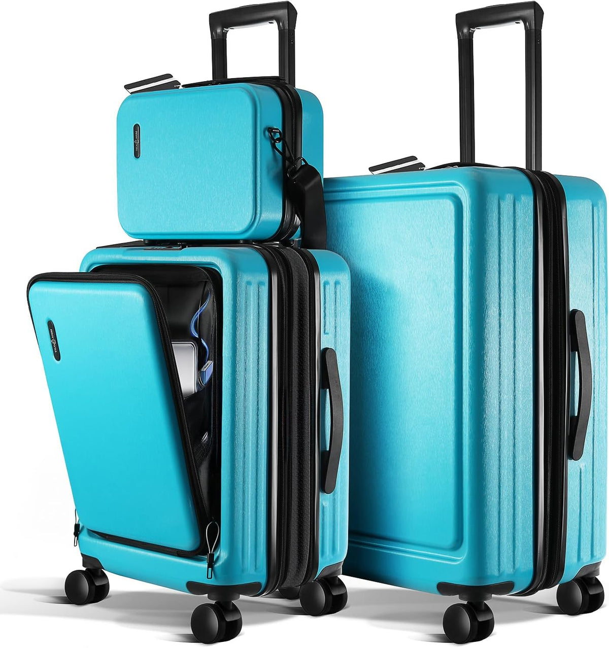 TravelArim 4-Piece Luggage Set: Stylish, Durable, and Tech-Ready for Every Journey