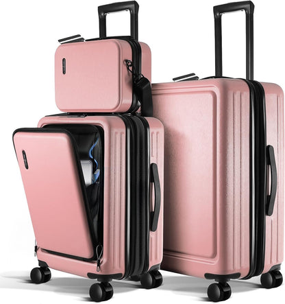 TravelArim 4-Piece Luggage Set: Stylish, Durable, and Tech-Ready for Every Journey