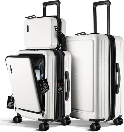 TravelArim 4-Piece Luggage Set: Stylish, Durable, and Tech-Ready for Every Journey