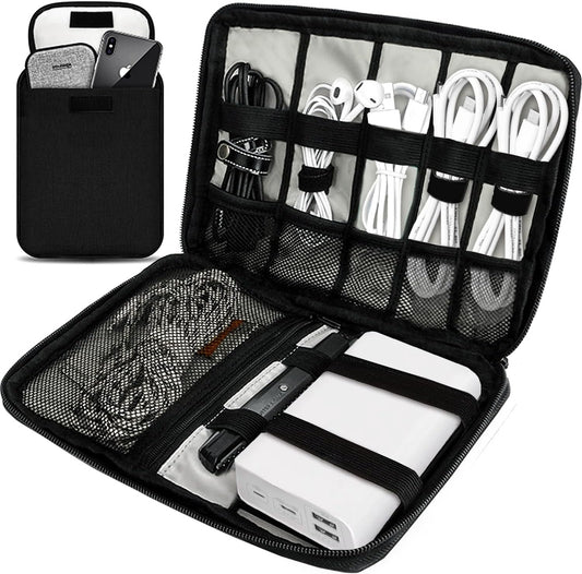 Travel Cable Organizer Pouch for Electronic Accessories and Essentials