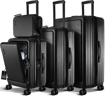 TravelArim 4-Piece Luggage Set: Stylish, Durable, and Tech-Ready for Every Journey