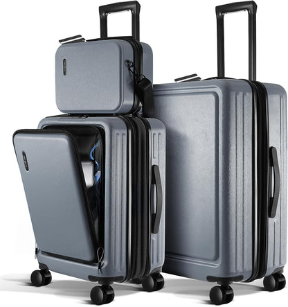 TravelArim 4-Piece Luggage Set: Stylish, Durable, and Tech-Ready for Every Journey