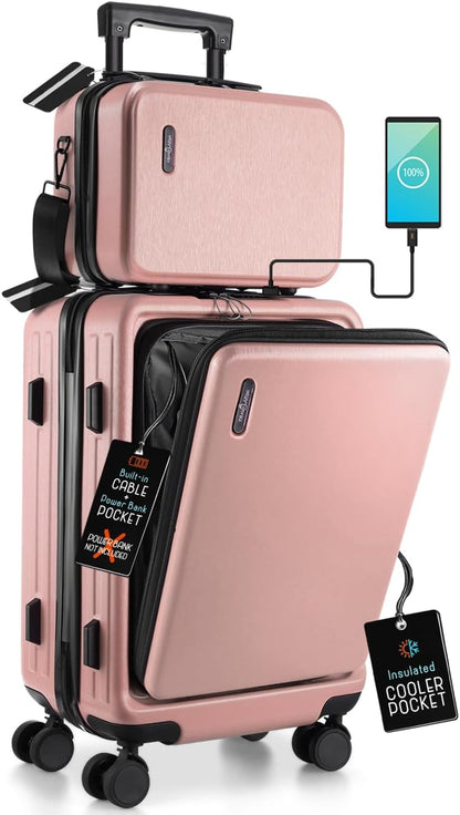 TravelArim 4-Piece Luggage Set: Stylish, Durable, and Tech-Ready for Every Journey