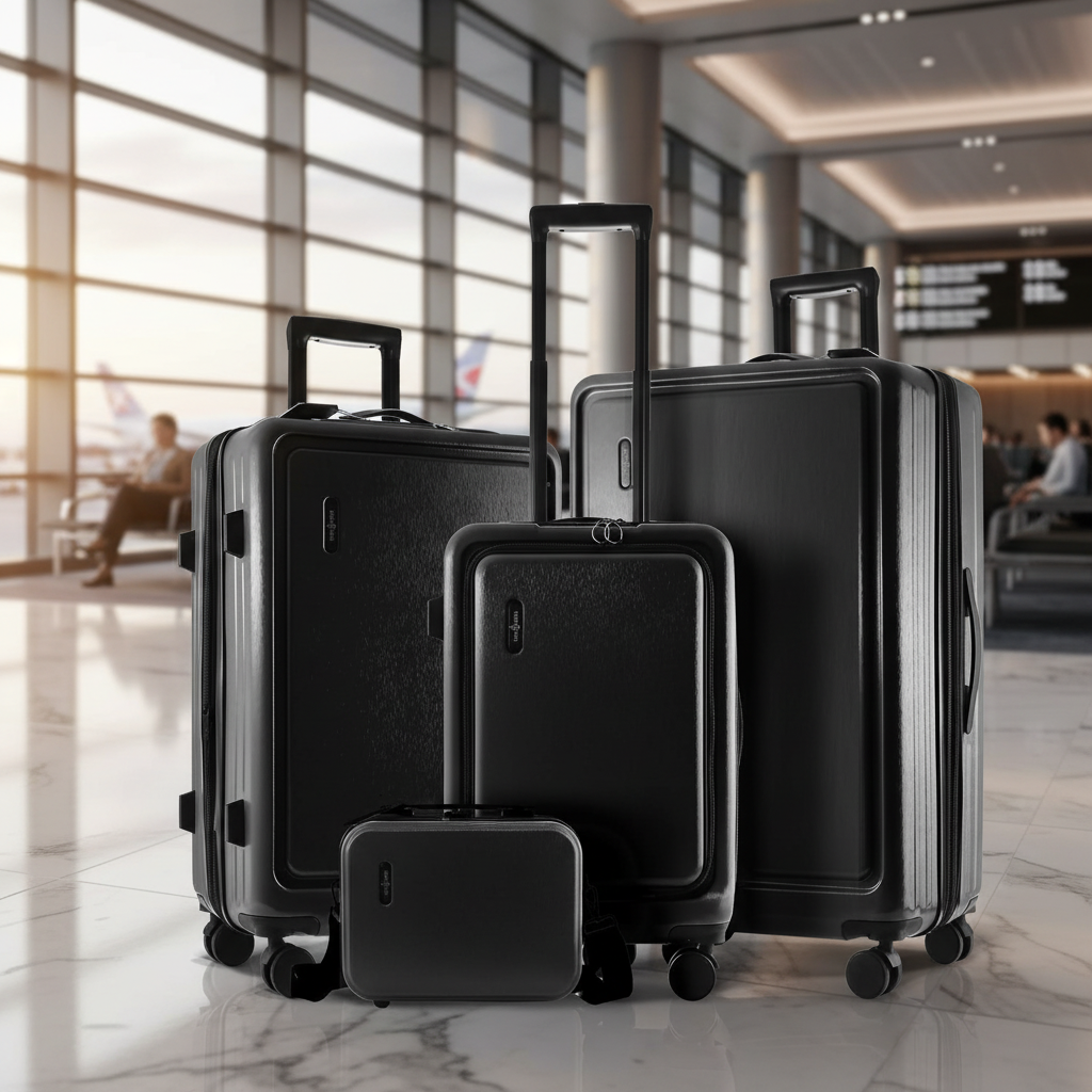 TravelArim 4-Piece Luggage Set: Stylish, Durable, and Tech-Ready for Every Journey