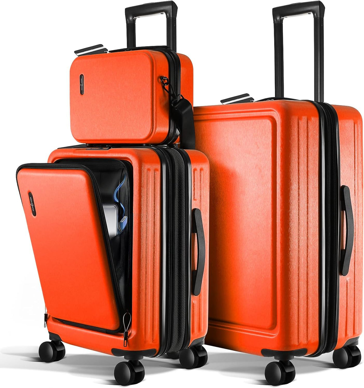 TravelArim 4-Piece Luggage Set: Stylish, Durable, and Tech-Ready for Every Journey